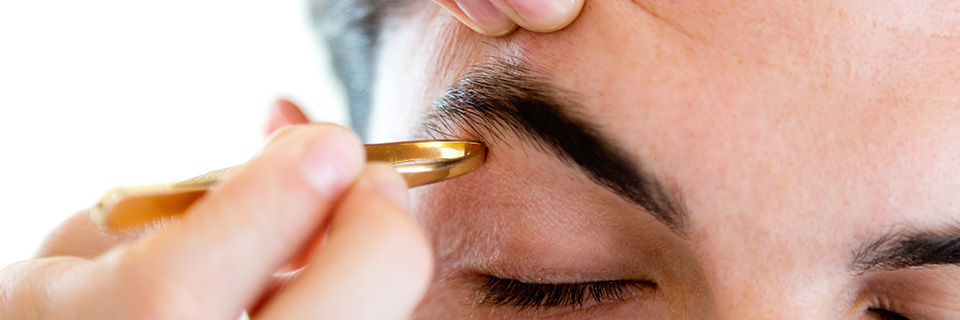 Epilation du sourcil homme